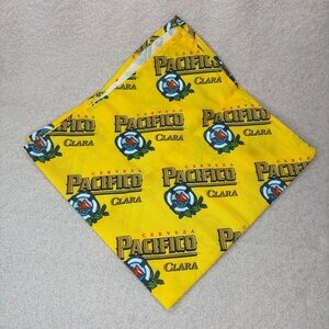 NEW Pacifico Mexican Beer Branded Yellow Bandana Breweriana Summer Spring FLAW